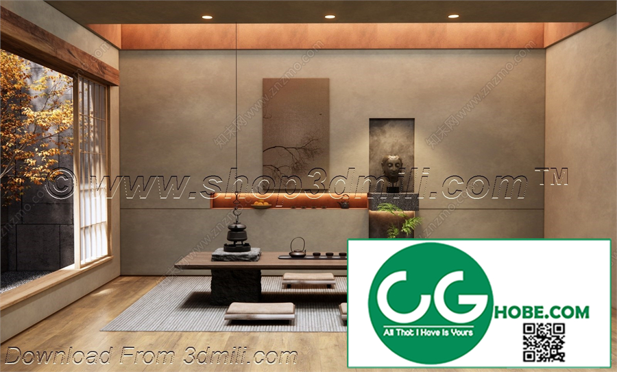 Tea Room 43 3D Model